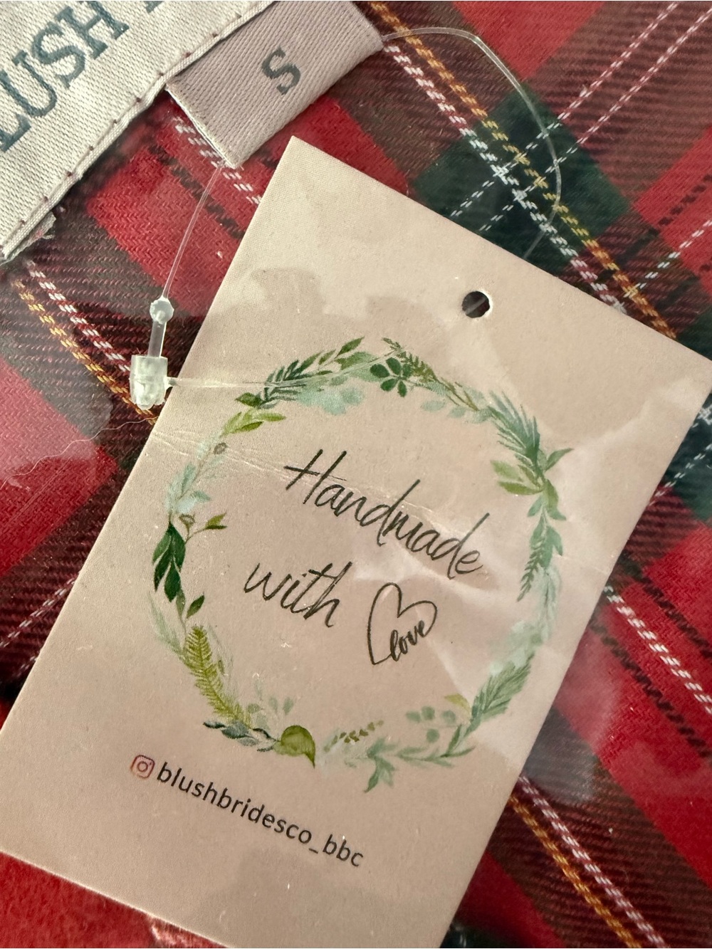 Red & Green Plaid flannel Pajama Set